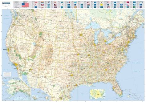 Michelin Map USA Road 13761 Flat (Laminated, Rolled) (Maps/Wall (Michelin)) | Wide World Maps ...