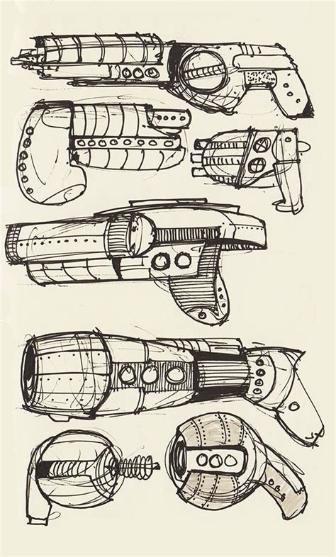 Oh boy Rayguns | Colorbook 4 Nerdlings | Guns drawing, Guns sketch ...