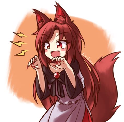 A cute wolfgirl [Original] : touchfluffytail