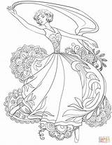 Woman Dancing With Shawl coloring page  Free Printable Coloring Pages sketch template