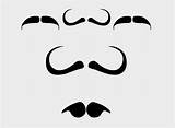 15 Mustache Templates And Colouring Pages sketch template