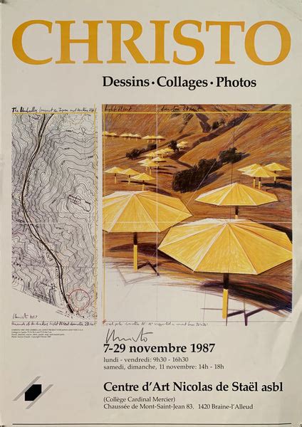 Christo The Umbrellas California U.S.A. Poster – Poster Museum