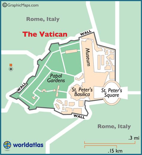 Vatican Large Color Map