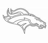 Denver Broncos Printable Logo sketch template