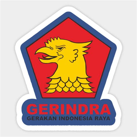 Gerindra Logo - Logo - Sticker | TeePublic