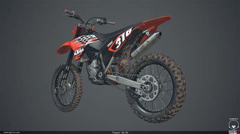 KTM Dirt Bike — polycount