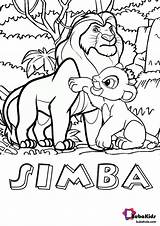 Simba Coloring Pages Lion King Kovu Nala Printable Disney Timon Kids  sketch template