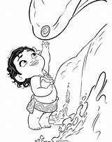 Little Moana coloring page  Download Print Or Color Online For Free sketch template