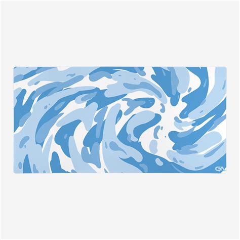 Icy Cyan Swirl Mousepad – GutzyAiden