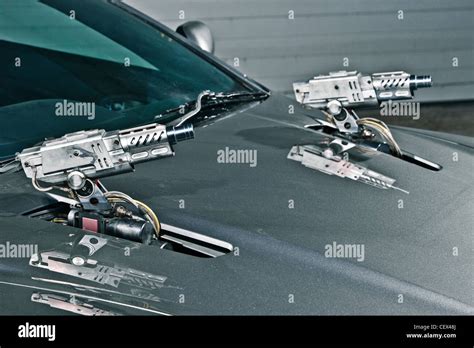 Machine guns on Aston Martin DB5, James Bond classic car Stock Photo, Royalty Free Image ...