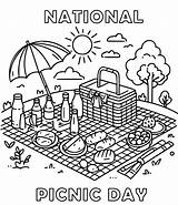 National Picnic Day To Print coloring Page  Download Or Color sketch template