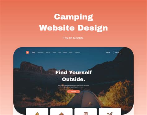 Camping Website Design | Images :: Behance