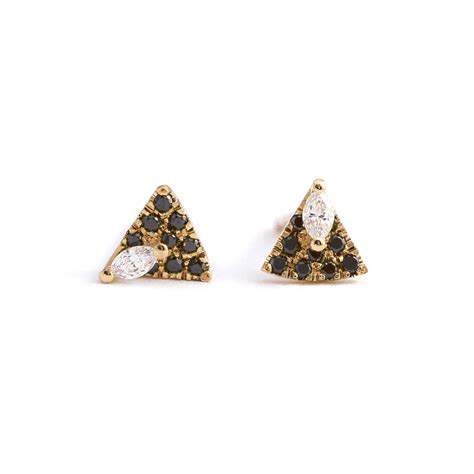 Tiny Diamond Studs - Art Deco Earrings – ARTEMER