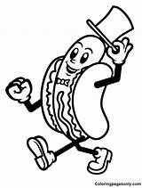 Hot Dog Coloring Pages  Coloring For Kids And Adults sketch template