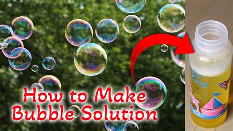 How to Make Bubble Solution at Home without Glycerin - YouTube