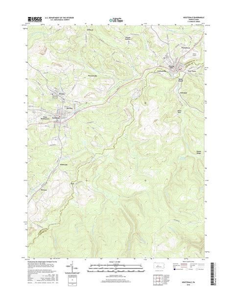 MyTopo Houtzdale, Pennsylvania USGS Quad Topo Map