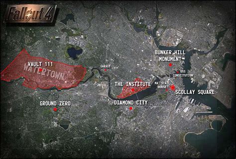 Fallout 4 Map Reveal: Locations, Vault 111, Ground Zero