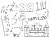 Scottish Coloring Pages Sketch Page sketch template