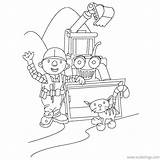 Bob The Builder Scoop Coloring Page Pages sketch template