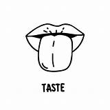 Tongue Taste Coloring Page sketch template