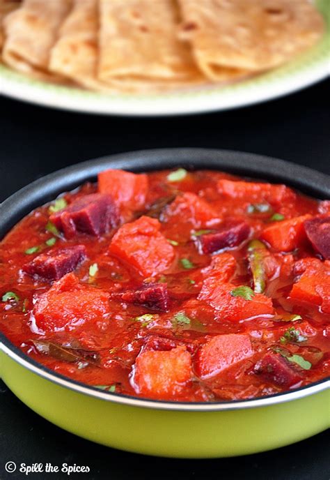 Potato Carrot Beetroot Curry | Spill the Spices