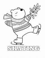 Figure Skating Coloring Pages {Free Printable PDF sketch template