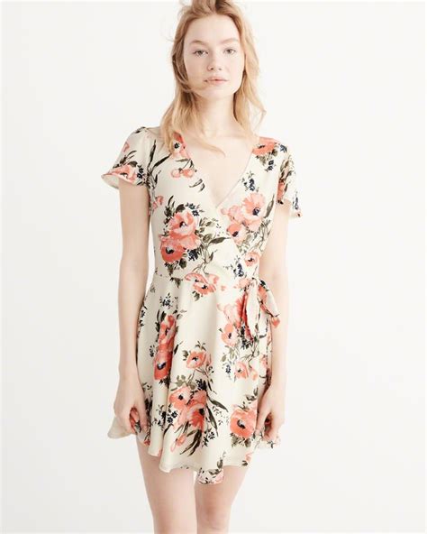 Abercrombie & Fitch Dress Romper, Dress Up, Casual Dress, Mini Dress, Printed Wrap Dresses, Wrap ...