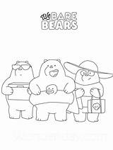 We Bare Bears coloring pages sketch template