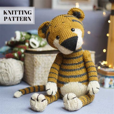 Tiger Knitting Pattern Toy Knitting Pattern / Polushkabunny - Etsy