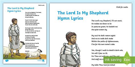 Hymn The Lord Is My Shepherd (teacher made) - Twinkl