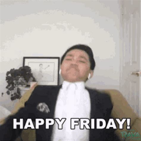 Groovy Young Guy Happy Friday Dance GIF | GIFDB.com