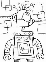 Free Printable Robot Coloring Pages For Kids sketch template
