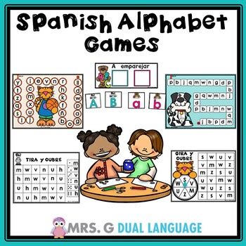 El alfabeto Spanish Alphabet Games by Mrs G Dual Language | TpT