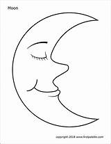 Moon Coloring Pages Printable sketch template