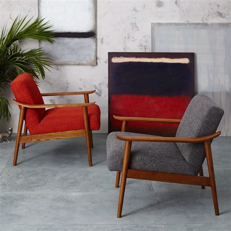 Mid-Century Show Wood Chair | Upholstered chairs, Accent chairs for living room, New furniture