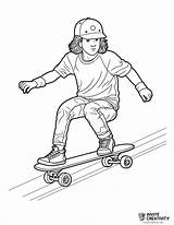 Skateboarding Coloring Pages Free Printable PDFs  Invite Creativity sketch template