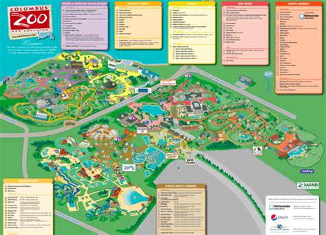 Columbus Zoo & Aquarium | Columbus zoo, Columbus ohio zoo, Zoo map