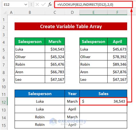 How to Create a Table Array in Excel (3 Methods) - ExcelDemy