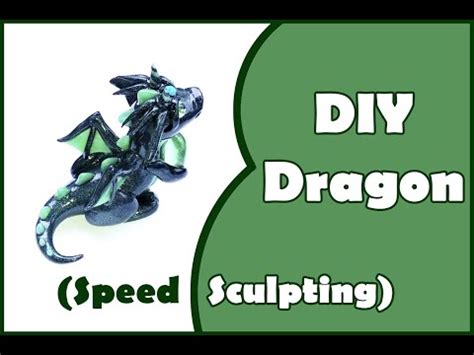 Polymer clay DIY "Dragon" Tutorial (speed sculpting) - YouTube