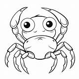 Crab Coloring Sheet sketch template