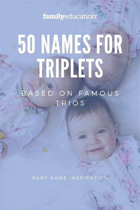 The Top Names for Triplets Based on Famous Trios - FamilyEducation