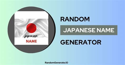 Random Japanese Name Generator - #1 Japanese Names!