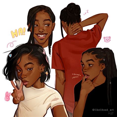 Black Cartoon Characters, Black Girl Cartoon, Girls Cartoon Art, Cartoon Art Styles, Black Women ...