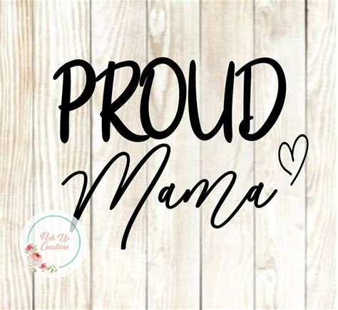 Proud Mama Design for shirts, bags, hats etc - SVG/PNG/JPG - Instant ...