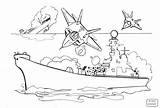Aircraft Carrier Coloring Page To Print  ColoringBay sketch template