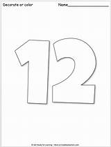 Number 12 Coloring Worksheets sketch template