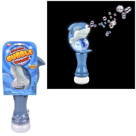 8" Shark Light-Up Bubble Wand