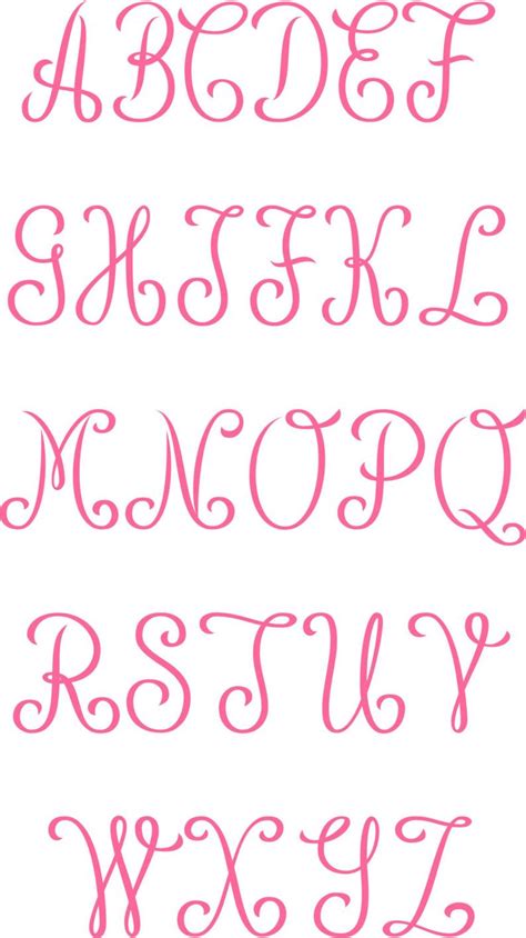 Monogram svg font no 01 etsy – Artofit