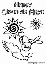 Free Printable Cinco De Mayo Coloring Page  Pages sketch template