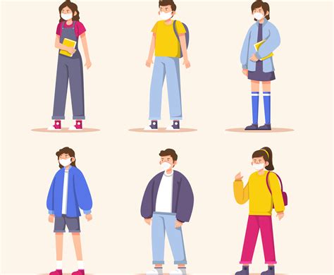 Student Character Design | FreeVectors